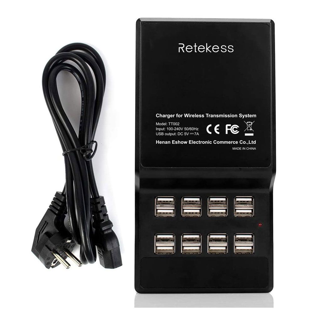 Retekess TT002 16 Ports USB Base de Chargeur pour Système de Guide Touristique