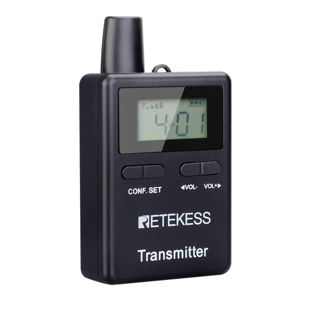 Retekess TT109 2.4GHz Système de Guide Touristique sans Fil 50 Canaux Système de Guide Touristique ( lanceur )