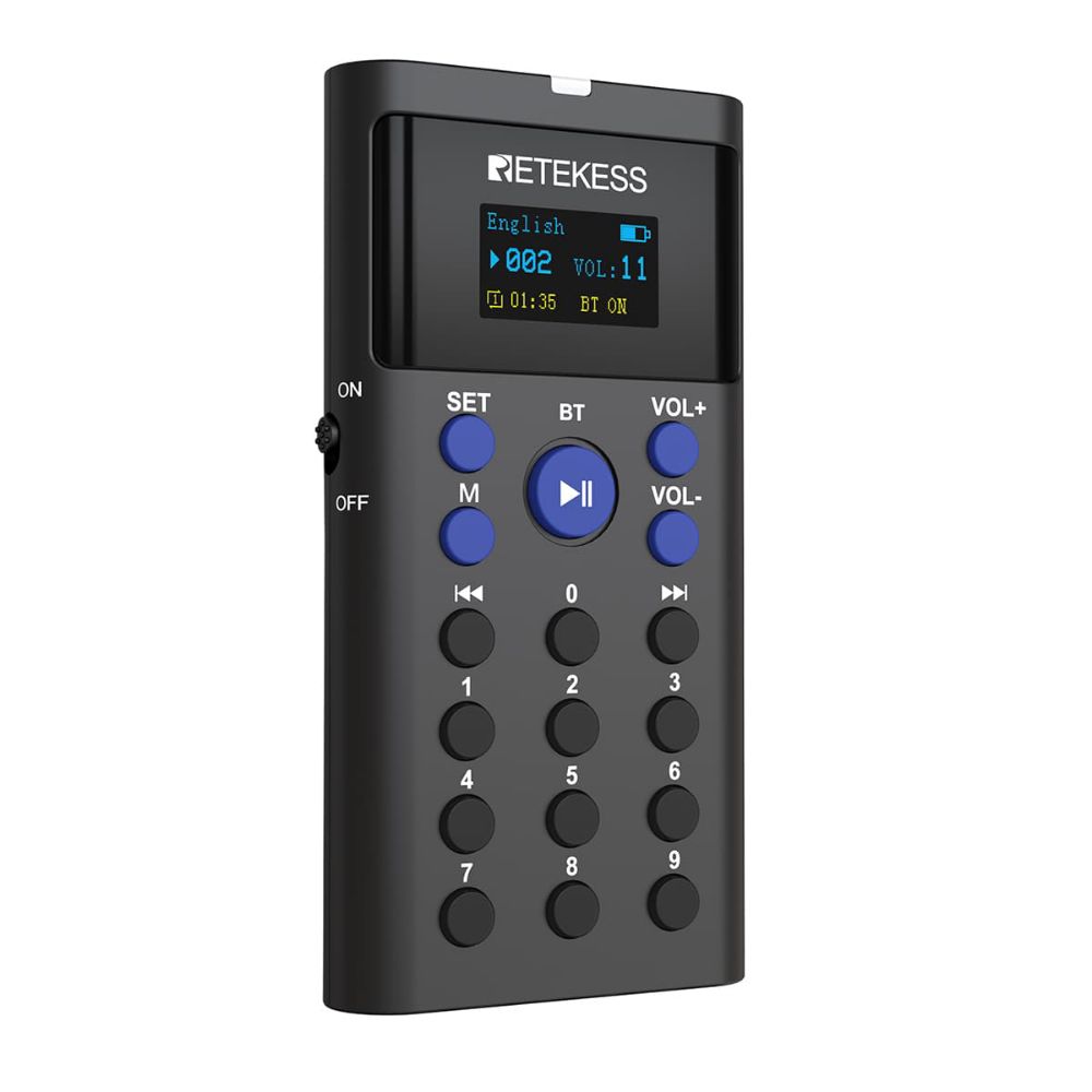 Retekess TT128 Système Audio pour Visite Guidée Bluetooth avec Base de Chargement à 16 Ports pour Musées, Expositions et Usines