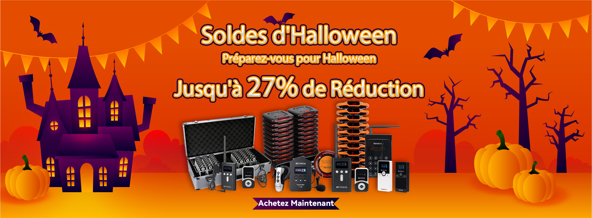 Vente d'Halloween Retekess