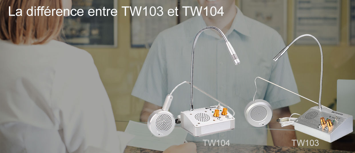 La différence entre TW103 et TW104 système d'enceintes de fenêtre à double voie