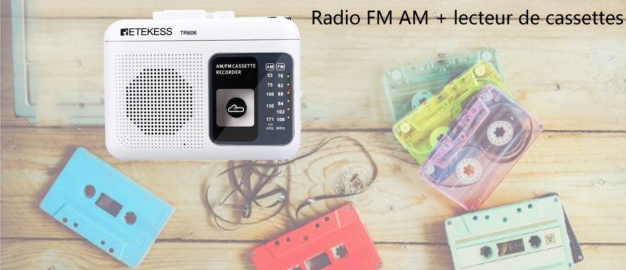 Introduction de Retekess TR606 FM AM Radio avec lecteur de cassettes