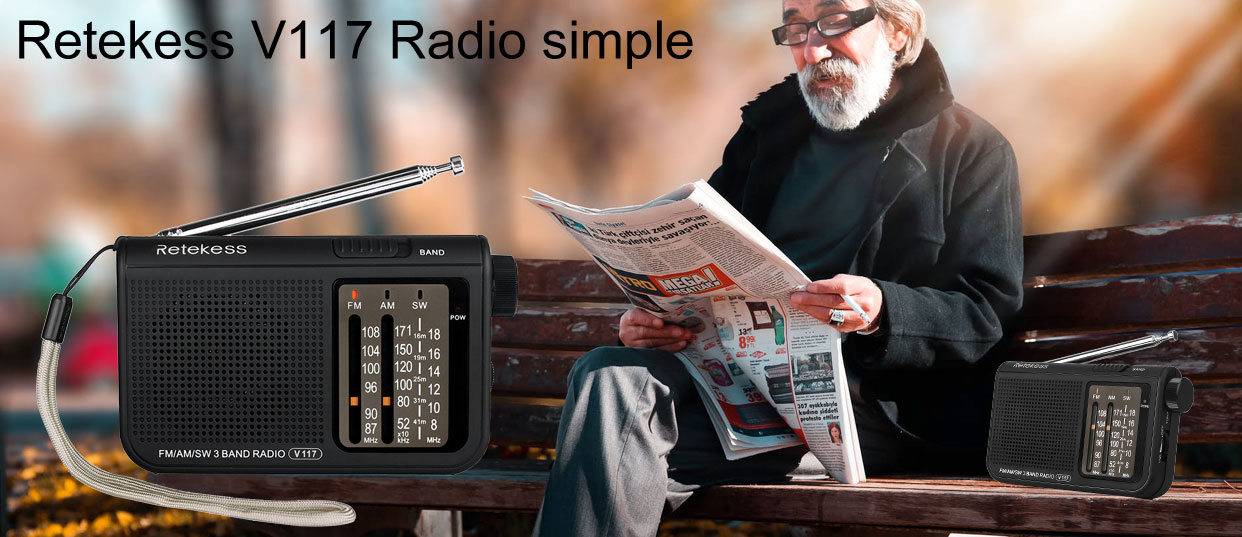 Retekess V117 Radio portable Introduction-Radio simple pour tout le monde