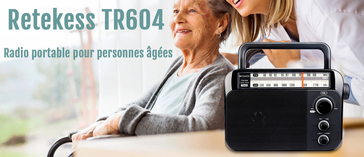 La meilleure radio portable pour les personnes âgées (gros boutons, gros cadrans, gros haut-parleurs)