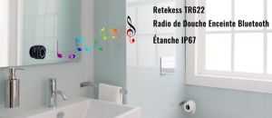 Fonction étanche pour haut-parleur Bluetooth de salle de bain Retekess TR622 doloremque