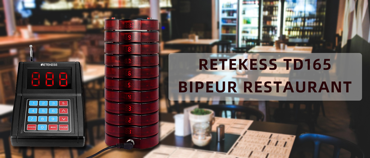 Retekess TD165 Bipeur Restaurant Système D’Appel