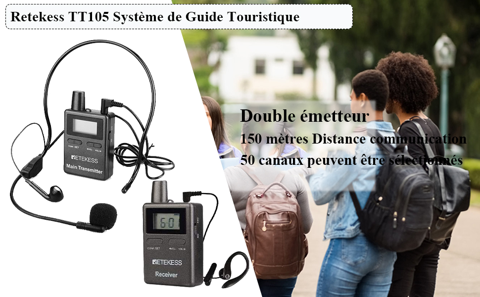 Retekess TT105 Système de Guide Touristique