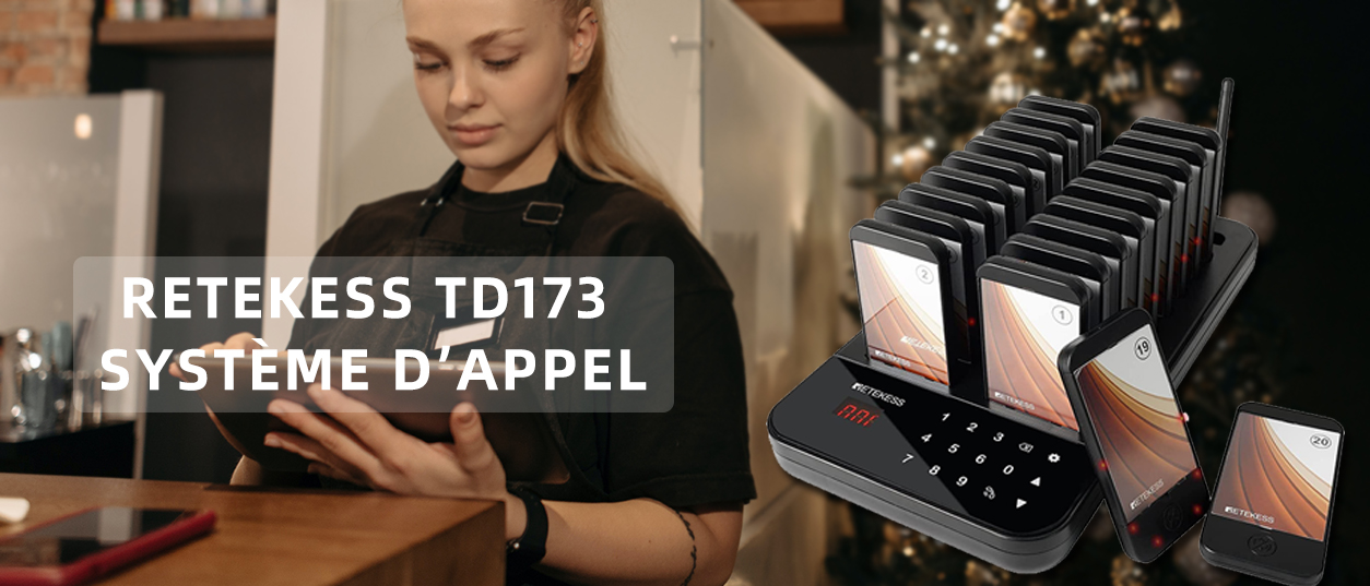 Retekess TD173 Système d’Appel sans Fil est une bonne solution pour les restaurants, les bars...