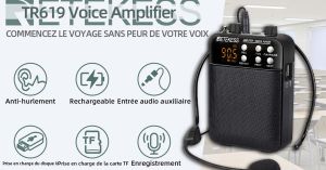 Retekess TR619 Amplificateur de Voix avec Micro filaire doloremque