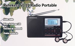 Retekess V111 Poste Radio Portable FM AM SW Piles doloremque