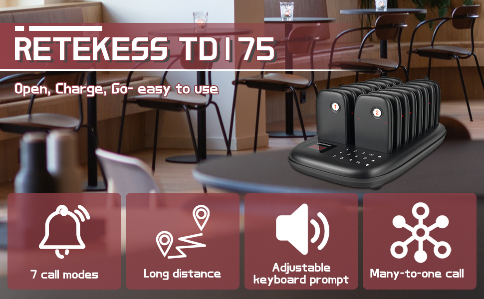 Retekess TD175 Téléavertisseur