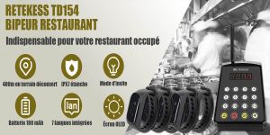 Le système de radiomessagerie du chef au serveur améliore la communication entre les employés d'un restaurant doloremque