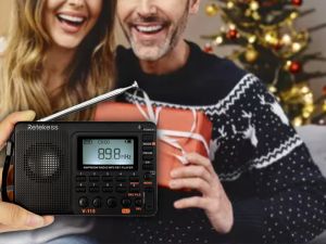 Retekess V115 Radio Portable,Petite Radio Rechargeable,FM AM SW, Piles et Secteur doloremque