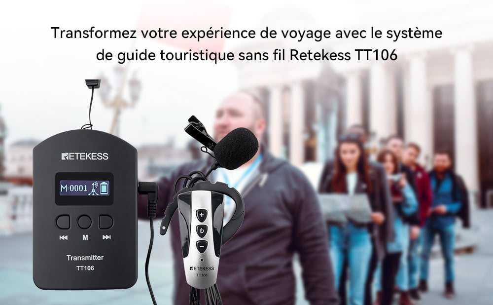 Transformez Votre Expérience De Voyage avec le Système de Guide Touristique Sans Fil Retekess TT106