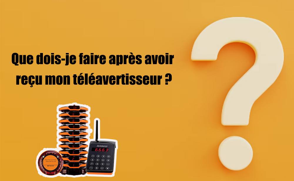 Que dois-je faire après avoir reçu mon téléavertisseur ?