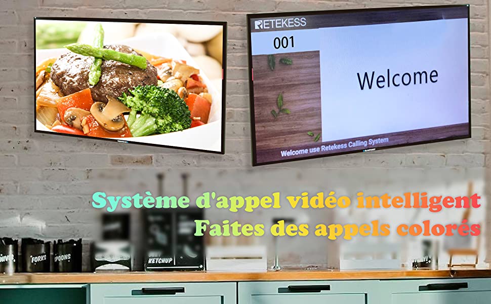 Retekess TD015 Système d'appel Vidéo