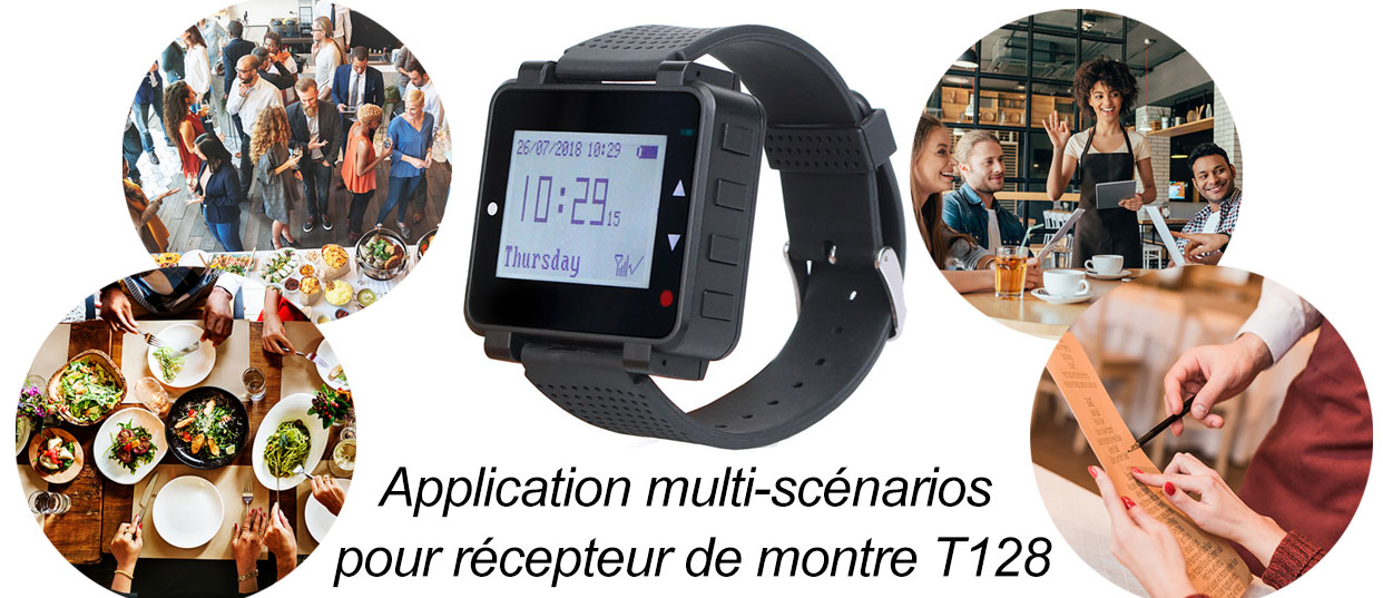 T128 montre de récepteur