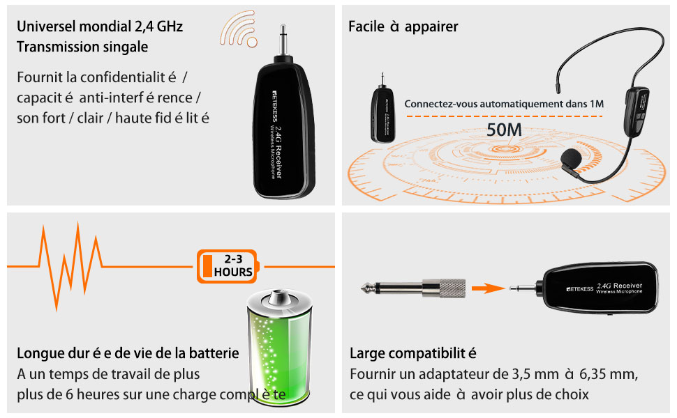 wireless headset microphone